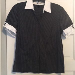 Super cute in pin stripe